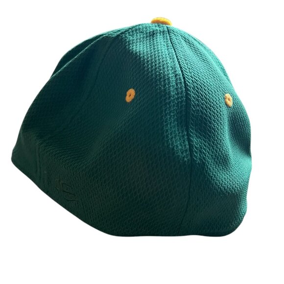 Green Yellow Baseball Cap Hat "PH" OC Sports Size M/L Q3 Technology Preowned - Picture 2 of 4